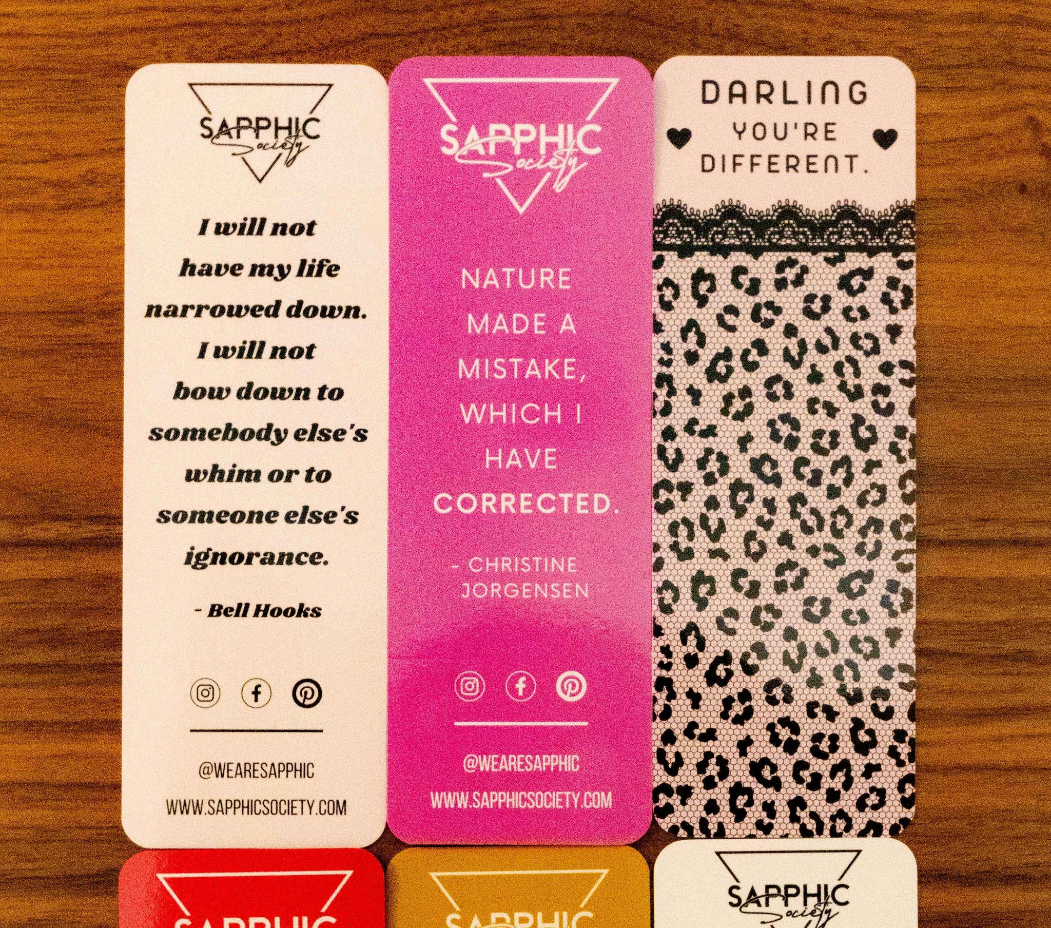 Bookmarks (6 Pack) - Sapphic Society