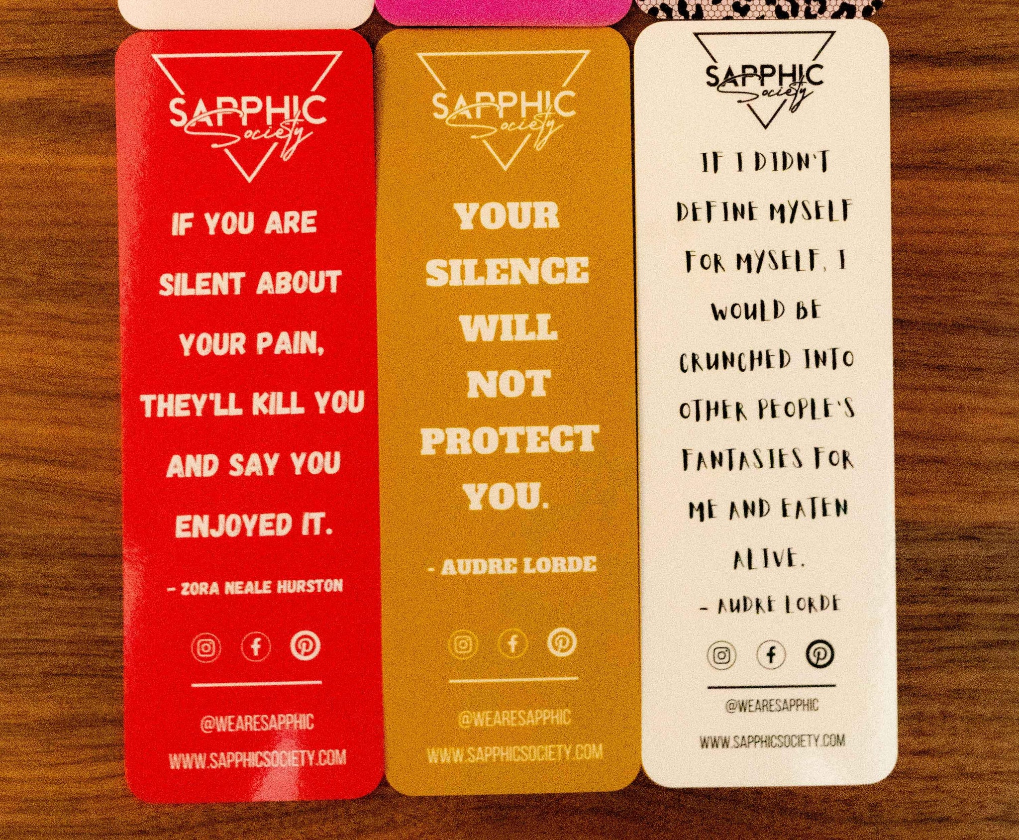 Bookmarks (6 Pack) - Sapphic Society