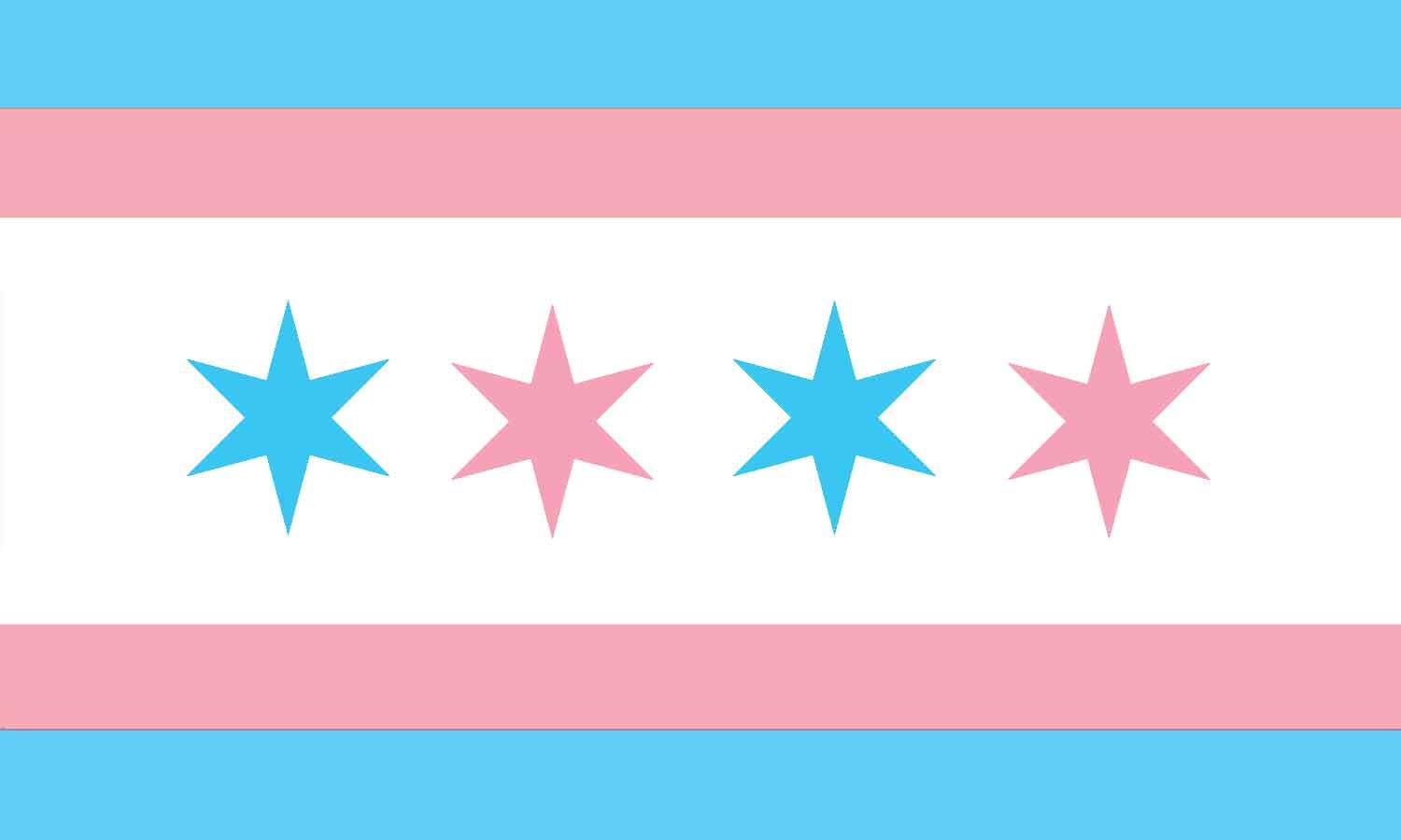 Chicago Transgender Pride Flag - Sapphic Society