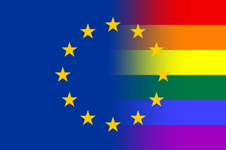 European Union LGBTQ+ Pride Flag - Sapphic Society