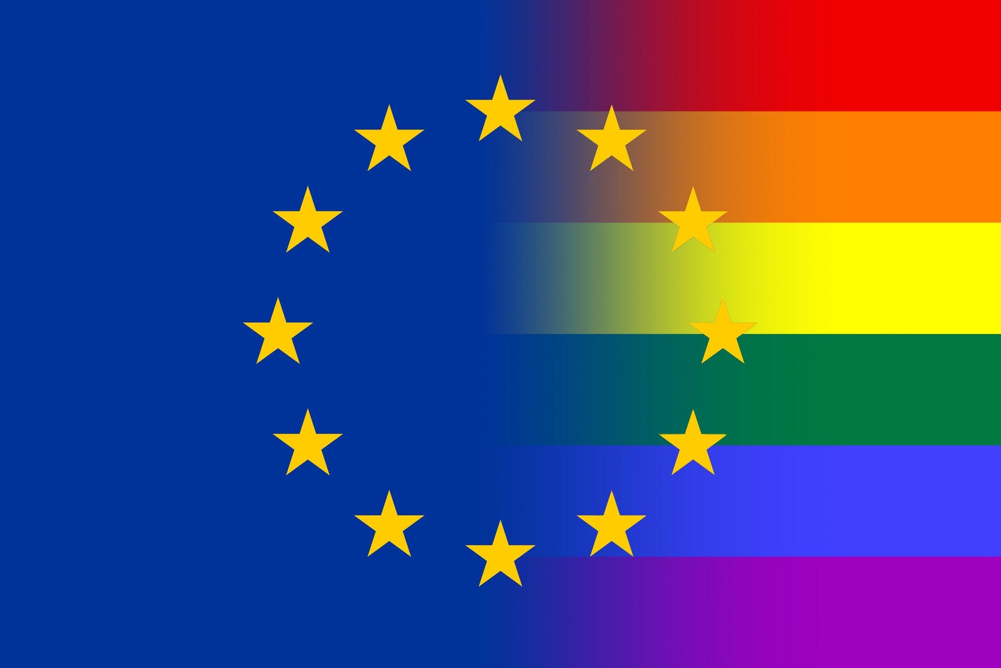 European Union Pride Flag - Sapphic Society
