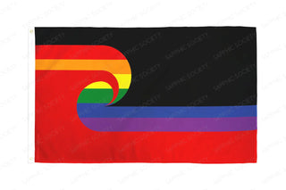 Maori Rangatiratanga LGBTQ+ Pride Flag - Sapphic Society