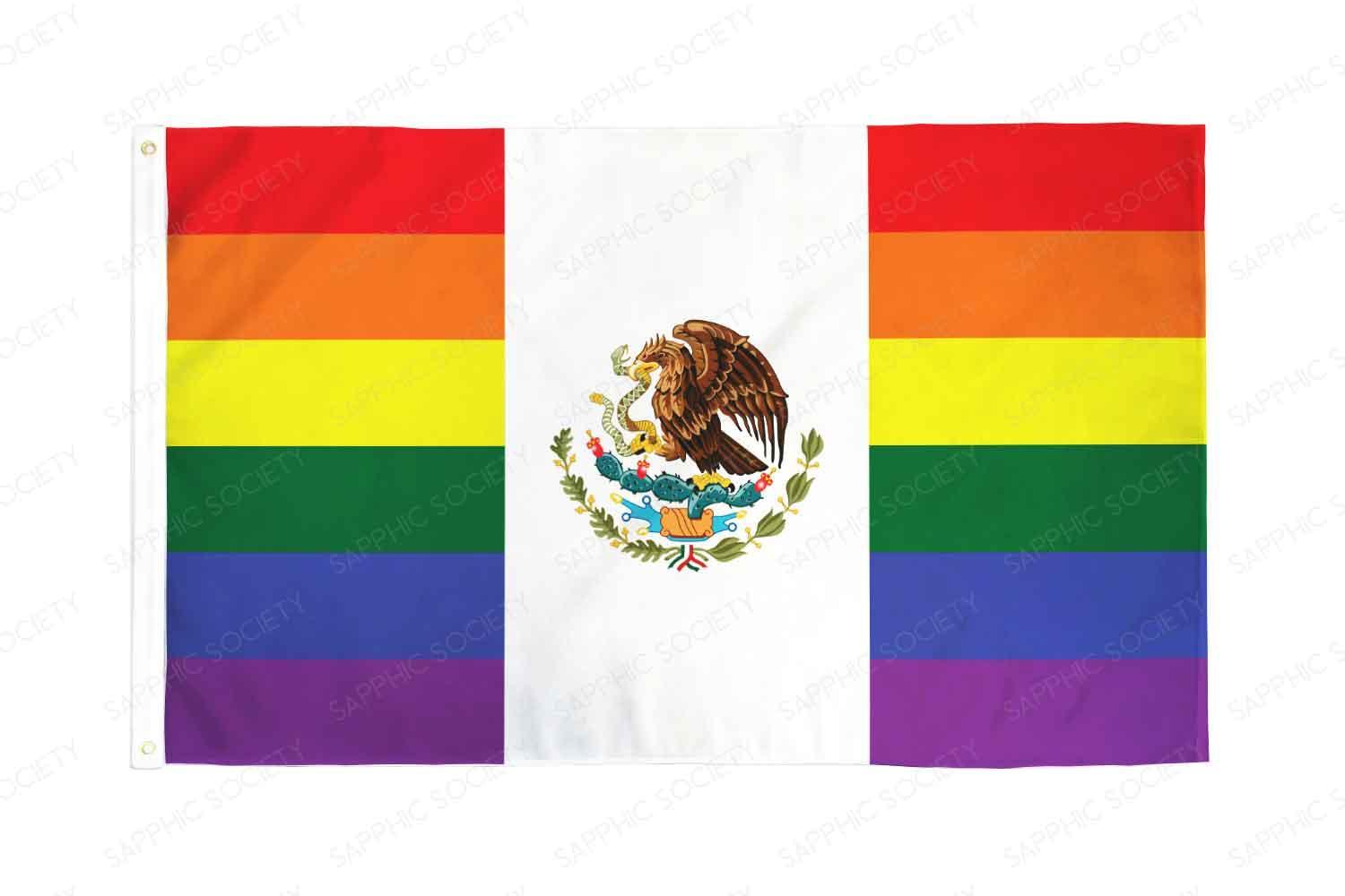 Mexico LGBTQ+ Pride Flag - Sapphic Society