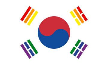 South Korea LGBTQ+ Pride Flag - Sapphic Society