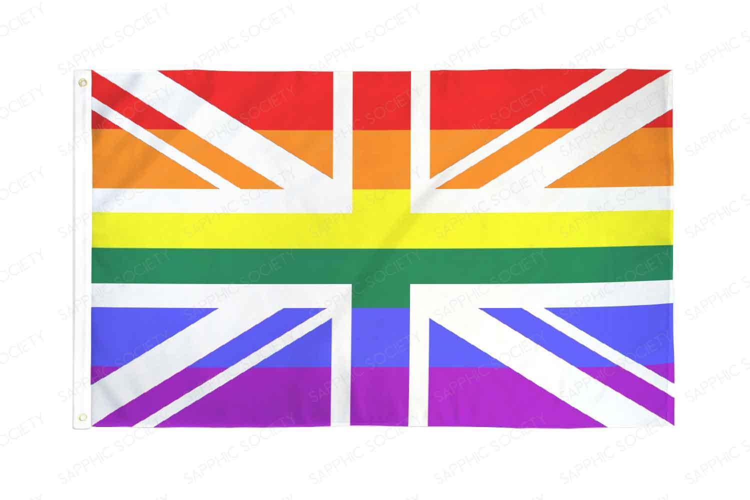 United Kingdom LBGTQ+ Pride Flag - Sapphic Society