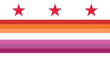 Washington D.C. Lesbian Pride Flag - Sapphic Society