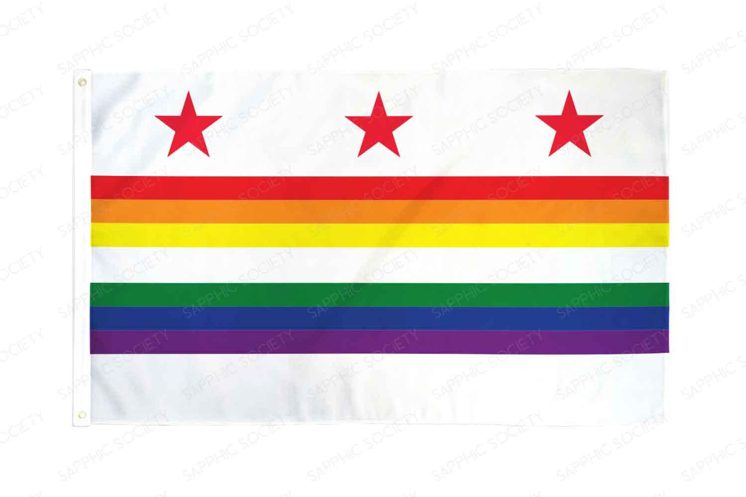 Washington D.C. LGBTQ+ Pride Flag - Sapphic Society