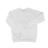 White Embroidered Sweatshirt - Sapphic Society